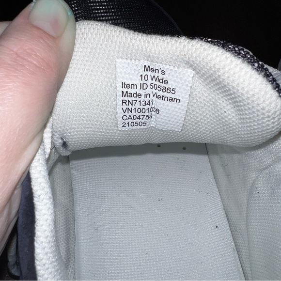 L.L. Bean Men's Comfort Fitness Walking Shoes Suede Mesh Navy Blue Size 10W EUC - Picture 6 of 6